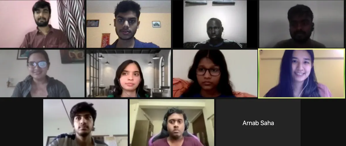 Wechaty GSoD 2021 group photo from meeting 4